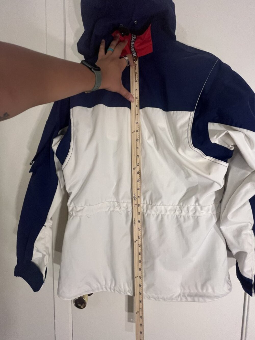 Vintage Obermeyer Sport Ski Jacket - White, Navy & Red - Size 10 - Picture 2 of 14